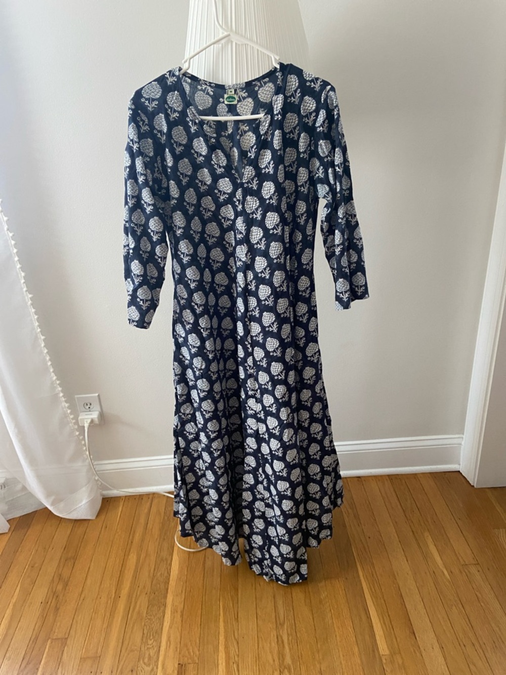 Navy Blue Printed kaftan